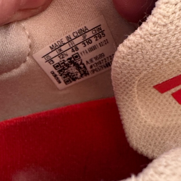 adidas Red and White Athletic Shoes - Picture 5 of 5